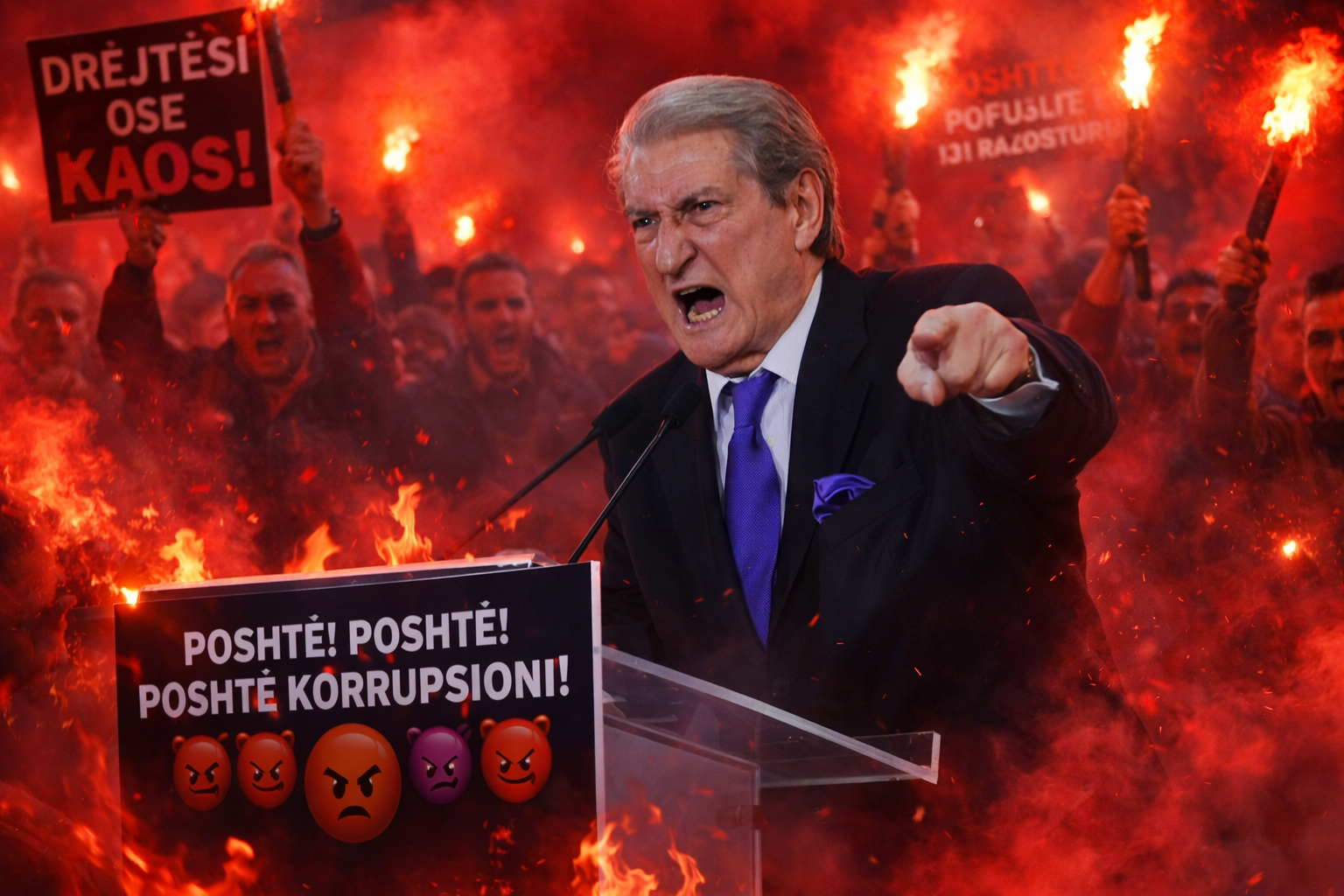 Berisha në protestë: Ta shpallim Ramën armikun më të madh të Shqipërisë!