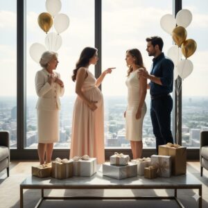 U ktheva papritur nga udhëtimi i punës për ta surprizuar bashkëshortin tim , por ajo që pashë para shtëpisë sonë — makina të parkuara, tullumbace blu e rozë dhe një pankartë me fjalët “Mirë se erdhe, mrekulli e vogël” — më la pa fjalë.