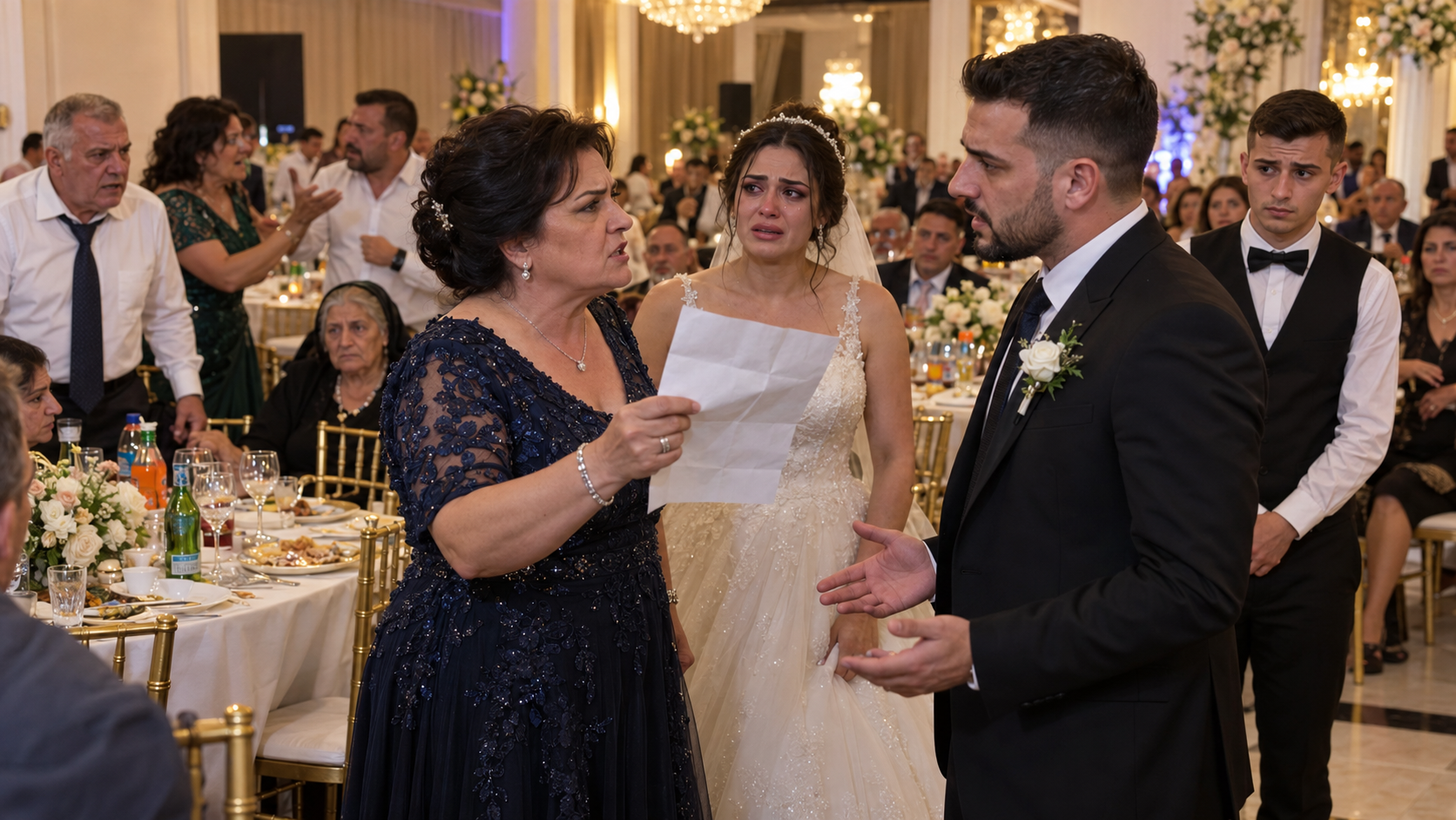 Mbi Lettering Kamarieri më dha një letër në dasmën e vajzës – Ja sekreti i dhëndrit!